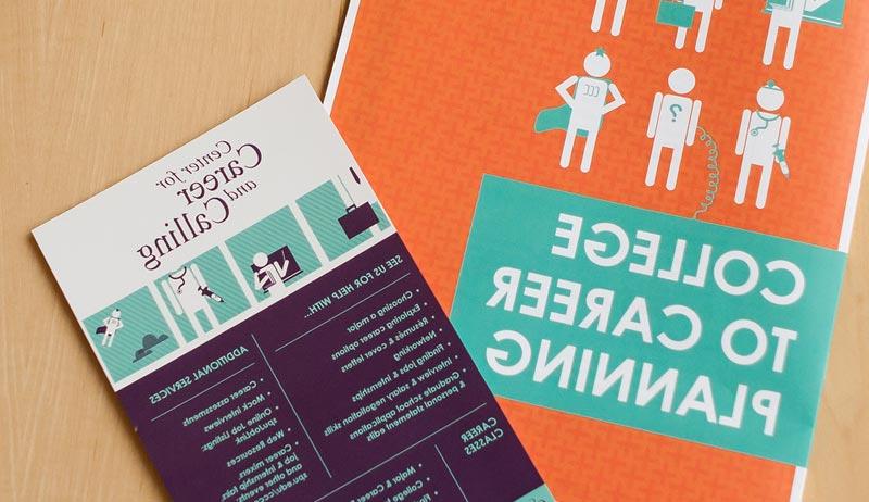 Center for Career and 调用 brochures